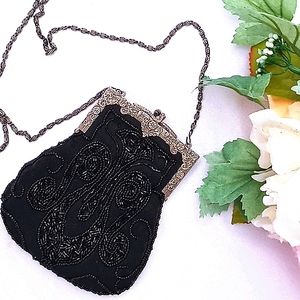 Vtg Beaded Purse